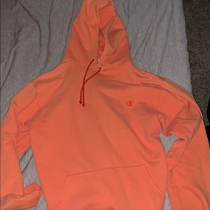 Orange vintage champion hoodie
